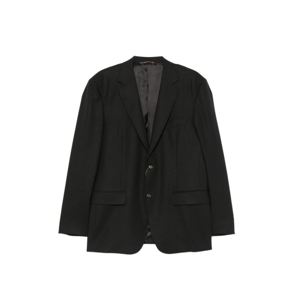 Canali Black Jackets - Blazers Men